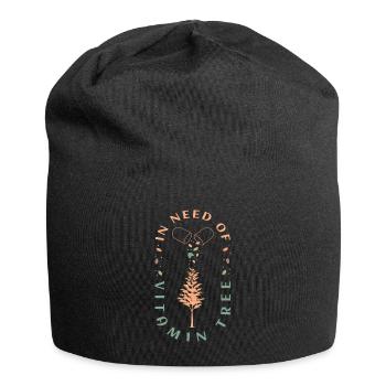 Shinrin Yoku Bain de forêt d’arbre vitaminé - Bonnet en jersey - noir - Devant