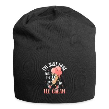 I'm Just Here For The Ice Cream Cone Scoop Summer - Jersey-Beanie - Schwarz - Vorne