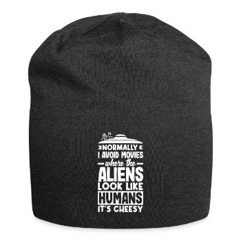 Drôle de cadeau extraterrestre extraterrestre - Bonnet en jersey - charbon - Devant