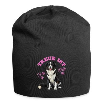Dog Mom FIDELITY IS BORDER COLLIE Dog Owner - Jersey Beanie - black - Front