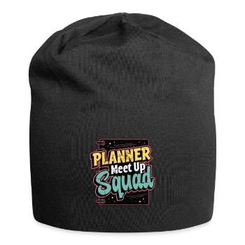 Events Coordinator Planner Meet Up Squad Organizer - Jersey Beanie - black - Front