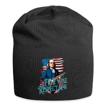 Fear no one, respect few. - Jersey Beanie - black - Front