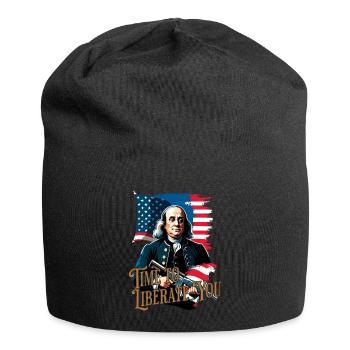 Il est temps de libérer le design vintage drôle 4 juillet - Bonnet en jersey - noir - Devant
