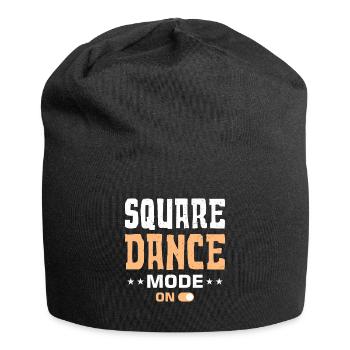 Funny Square Dance Saying - Jersey Beanie - black - Front