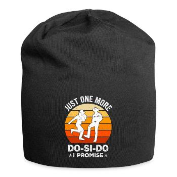 Funny Square Dance Saying - Jersey Beanie - black - Front