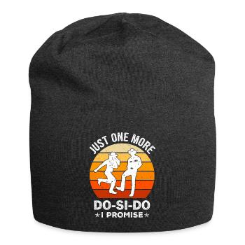 Witziger Square Dance Spruch - Jersey-Beanie - Anthrazit - Vorne
