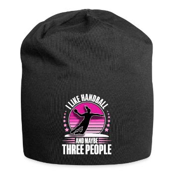 Handball handball joueur de handball - Bonnet en jersey - noir - Devant