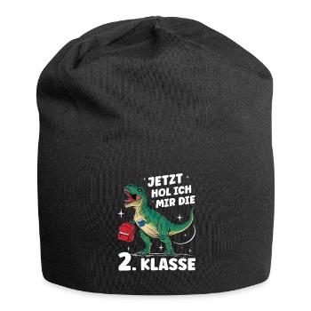 Enrolment Back to School Boys School Child 2nd Grade - Jersey Beanie - black - Front
