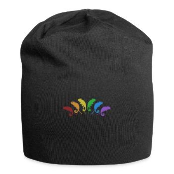 Chameleons LGBT Rainbow Panther Veiled Lover - Jersey Beanie - black - Front