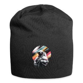 Greifen Sie Nach Den Sternen Mit Unserem - Jersey-Beanie - Schwarz - Vorne
