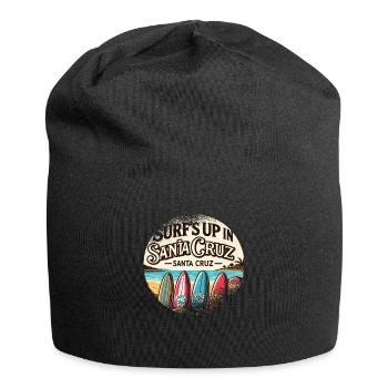 Années 70 Années 80 Dans La Ville Californienne De Santa Cruz - Bonnet en jersey - noir - Devant