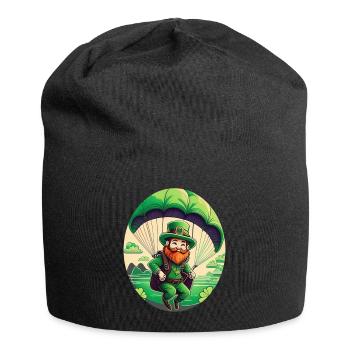 Parapente Trèfle de la Saint-Patrick - Bonnet en jersey - noir - Devant