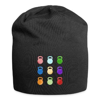 Kettlebell Workout Fitness Training - Jersey-Beanie - Schwarz - Vorne