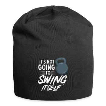 Kettlebell Workout Fitness Training - Jersey-Beanie - Schwarz - Vorne