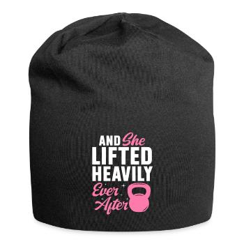 Kettlebell Workout Fitness Training - Jersey-Beanie - Schwarz - Vorne
