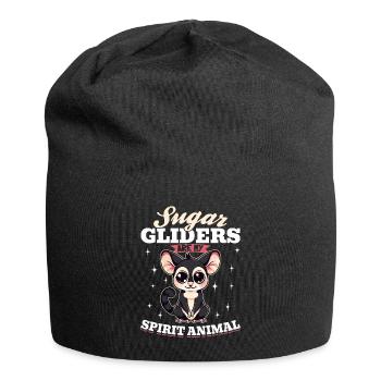 Funny Sugar Glider Animal Sugar Gliders - Jersey Beanie - black - Front