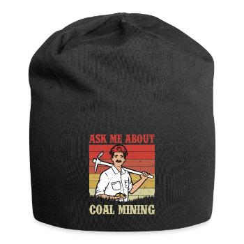 Mineur certifié Bad Ass Extraction de minerai de charbon - Bonnet en jersey - noir - Devant