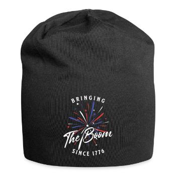 Brings the boom since 1776 retro vintage design - Jersey Beanie - black - Front