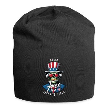 Born free, taxed until death on July 4 - Jersey Beanie - black - Front