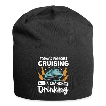 Kreuzfahrt Trinken - Jersey-Beanie - Schwarz - Vorne