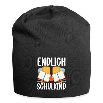 School 1. Grade - Jersey-Beanie - Schwarz - Vorne