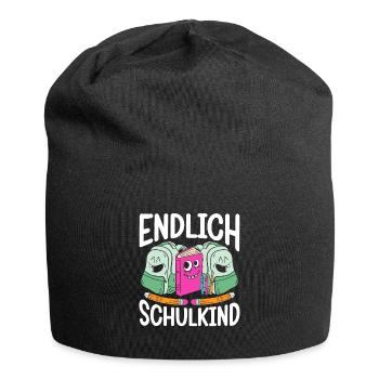School 1. Grade - Jersey-Beanie - Schwarz - Vorne