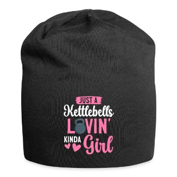 Kettlebell Workout Fitness Training - Jersey-Beanie - Schwarz - Vorne