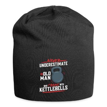 Kettlebell Workout Fitness Training - Jersey-Beanie - Schwarz - Vorne