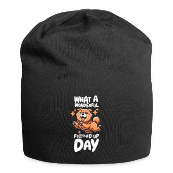 Chow Chow Fucked Up Day - Bonnet en jersey - noir - Devant