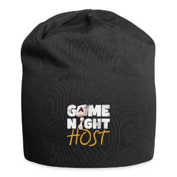 Brettspiel - Jersey-Beanie - Schwarz - Vorne