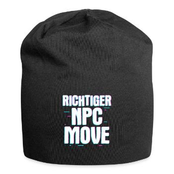 Mouvement de PNJ approprié – Humour et style du joueur - Bonnet en jersey - noir - Devant