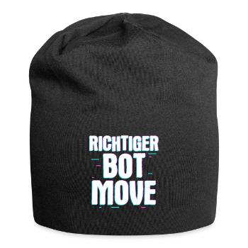 Richtig bot Move – Gamer humor and style - Jersey Beanie - black - Front