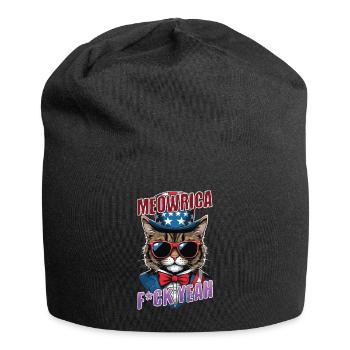 Drôle Meowrica Cat Cat Lat Lover Design pour - Bonnet en jersey - noir - Devant