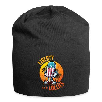 Liberty And Lollies Retro Vintage Design - Jersey Beanie - black - Front
