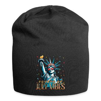Ambiance du 4 juillet, célébrations de la Statue de la Liberté - Bonnet en jersey - noir - Devant