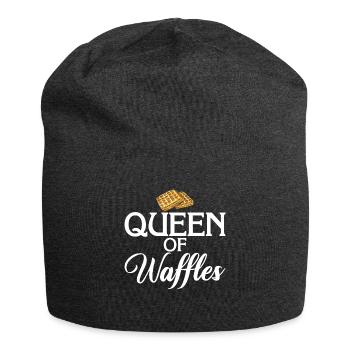 Waffle Lover Gifts - Jersey Beanie - charcoal grey - Front