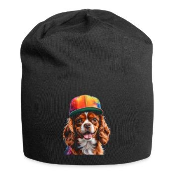 Cavalier King Charles Spaniel Snapback Cap Chien - Bonnet en jersey - noir - Devant
