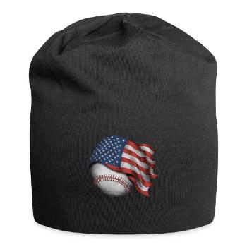 Baseball Men Women Kids Player Pitcher Softball - Jersey-Beanie - Schwarz - Vorne