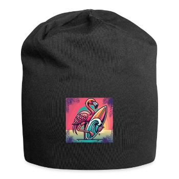 Reite Stilvoll Auf Den Wellen Mit Unserem Surf - Jersey-Beanie - Schwarz - Vorne