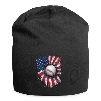 Baseball Men Women Kids Player Pitcher Softball - Jersey-Beanie - Schwarz - Vorne