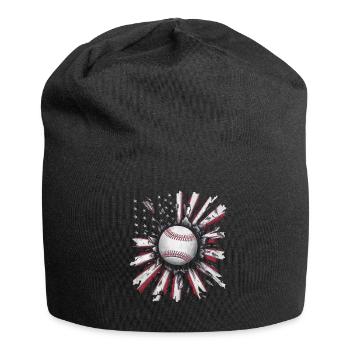 Baseball Men Women Kids Player Pitcher Softball - Jersey-Beanie - Schwarz - Vorne