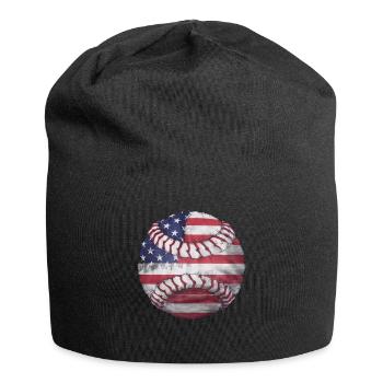 Baseball Men Women Kids Player Pitcher Softball - Jersey-Beanie - Schwarz - Vorne
