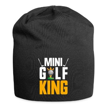 The Minigolf King Golfer Golf Game Sport - Jersey-Beanie - Schwarz - Vorne