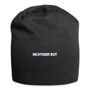 Richtig bot – Gamer humor and style - Jersey Beanie - black - Front