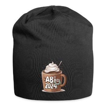 Abi 2024 Abitur - Jersey-Beanie - Schwarz - Vorne