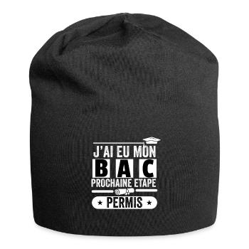 Cadeau Baccalauréat Bachelier Bachelière Bac 2024 - Bonnet en jersey - noir - Devant