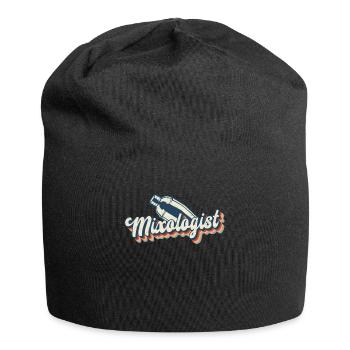 Barman Mixologue Rétro Vintage - Bonnet en jersey - noir - Devant
