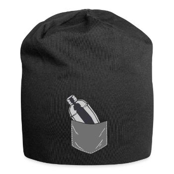 Bartender Mixologist Pocket - Jersey-Beanie - Schwarz - Vorne