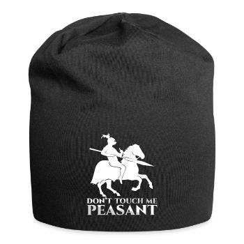 Fass mich nicht an Bauer Lustig Ritterturnier Ren Faire - Jersey-Beanie - Schwarz - Vorne