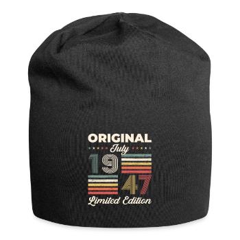 77th Birthday Original July 1947 Born 1947 - Jersey Beanie - black - Front